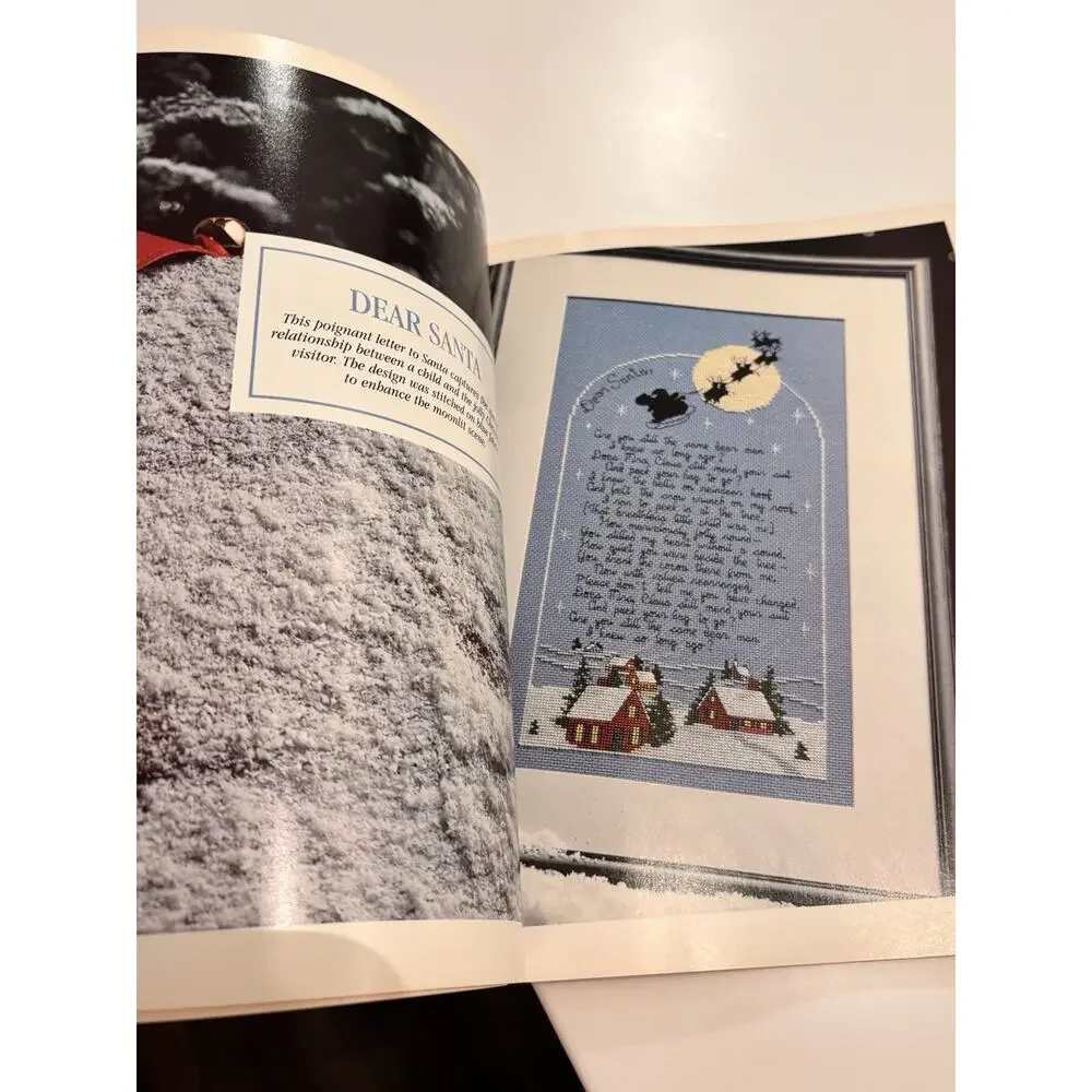 LEISURE ARTS 2840 ~ SANTA'S GREAT BOOK ~ CHRISTMAS CROSS STITCH PATTERNS ~ 1996